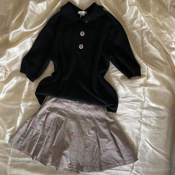 H&M Plaid Mini Skirt - Picture 2 of 6